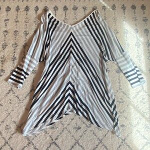 Striped off the shoulder blouse from White House Black Market size small
